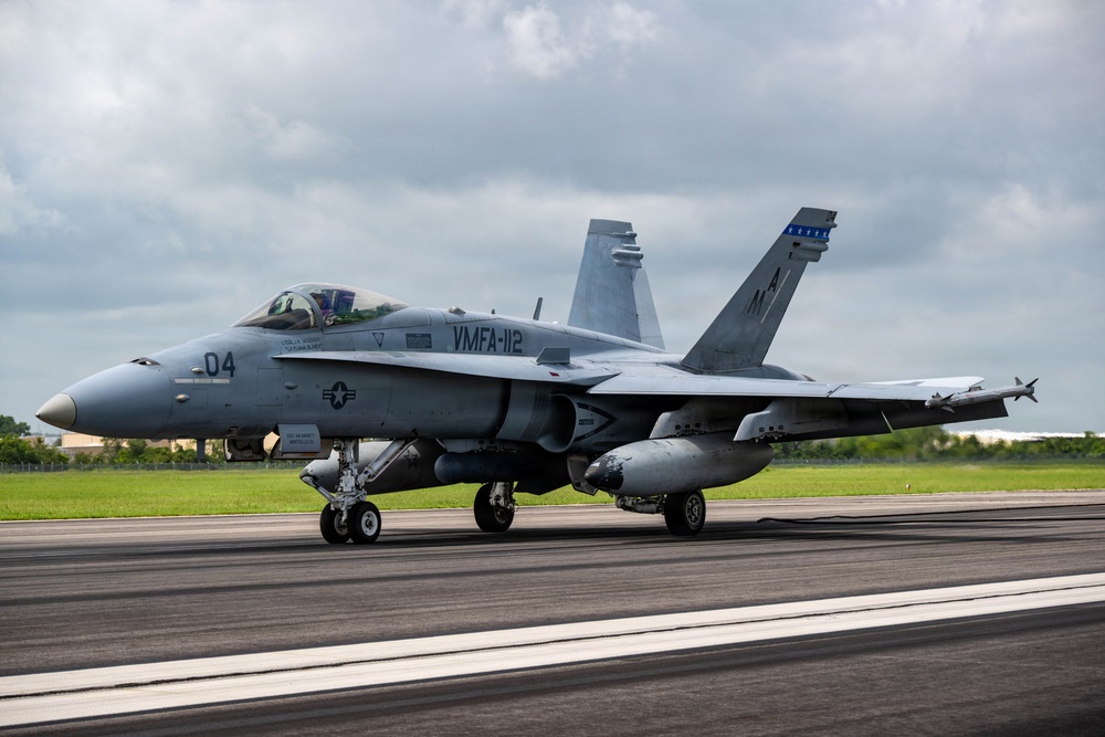 VMFA-112 Cowboys help Ebbing ANGB with Arresting Cable Recertification