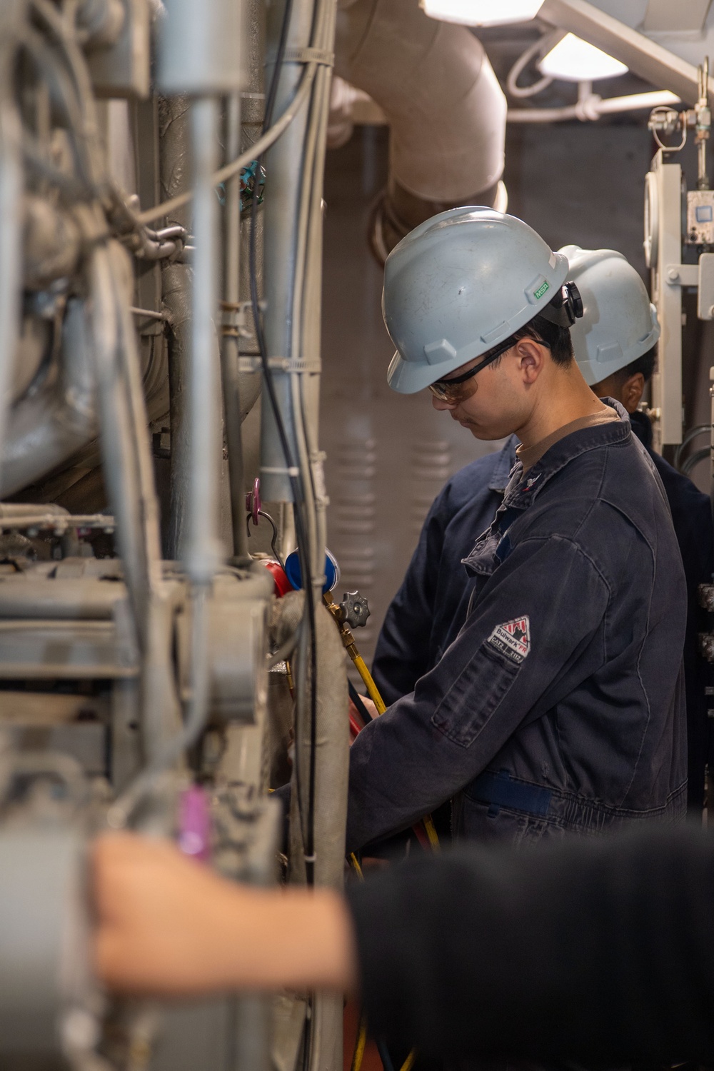 Ronald Reagan Sailors Conduct Air Conditioning Maintenance