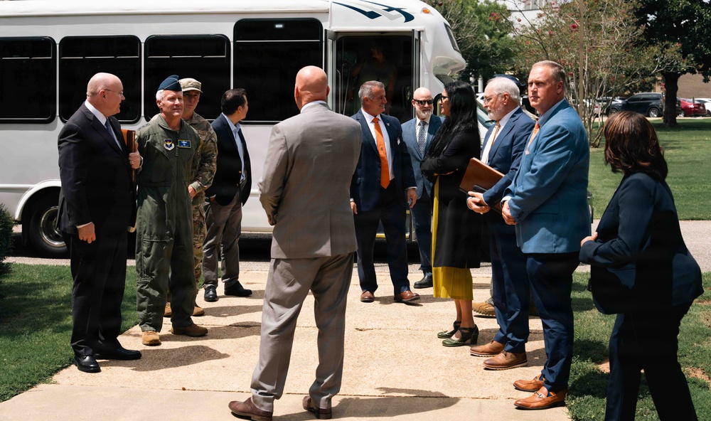 Air University hosts Auburn leaders for partnership discussion