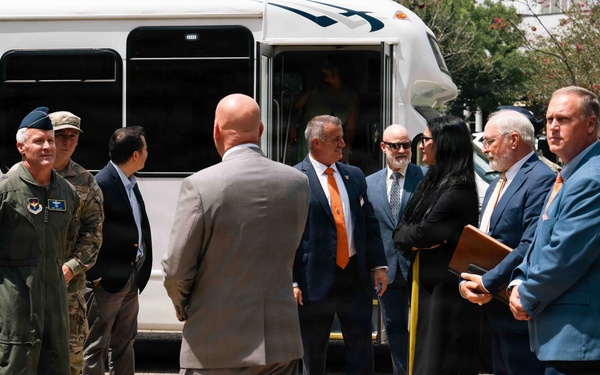 Air University hosts Auburn leaders for partnership discussion