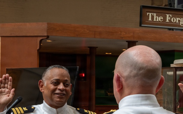 Cmdr. David Lawton promotion ceremony
