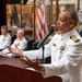 Cmdr. George Lawton promotion ceremony
