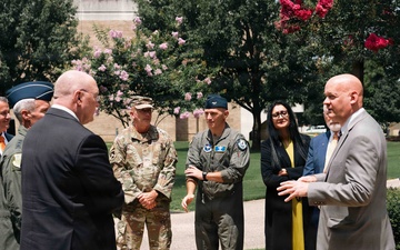 Air University hosts Auburn leaders for partnership discussion