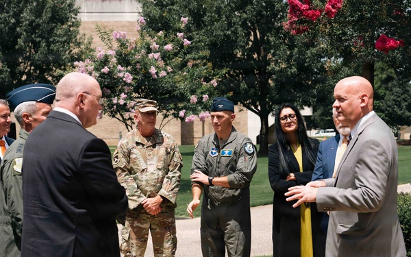 Air University hosts Auburn leaders for partnership discussion