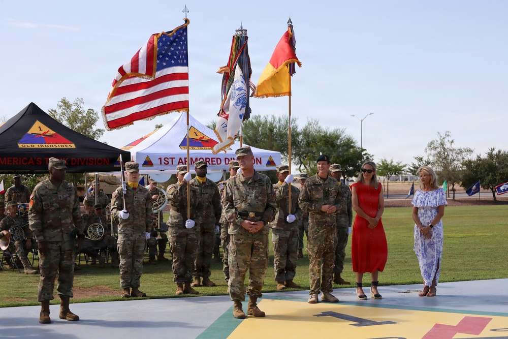 1st AD bids farewell to allied partner, welcomes senior leaders