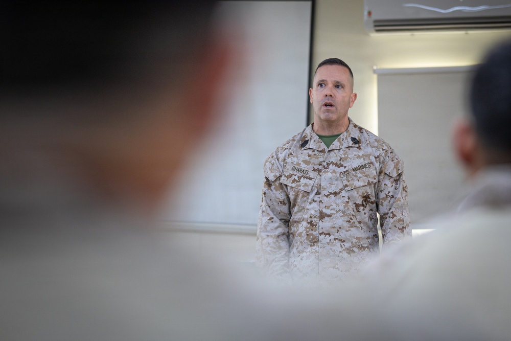 MARCENT Task Force leadership visits U.S. Marines and Sailors in the U.S. Central Command Area of Responsibility