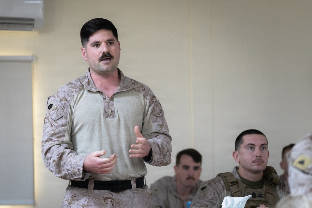 MARCENT Task Force leadership visits U.S. Marines and Sailors in the U.S. Central Command Area of Responsibility