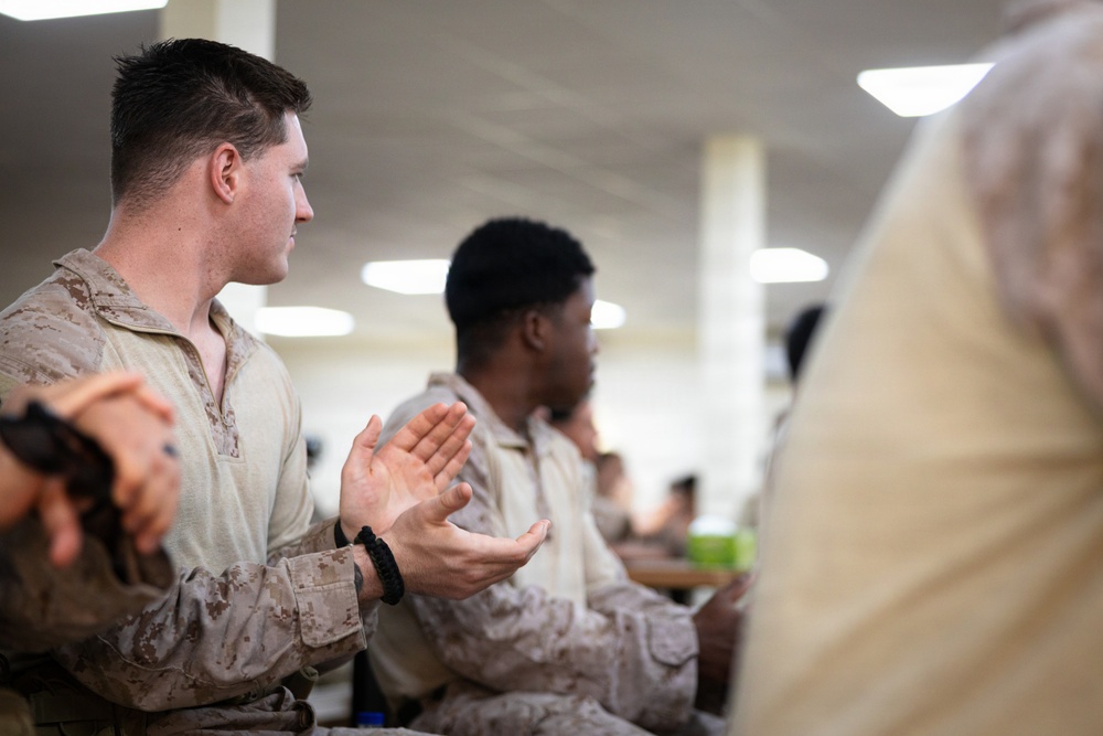 MARCENT Task Force leadership visits U.S. Marines and Sailors in the U.S. Central Command Area of Responsibility