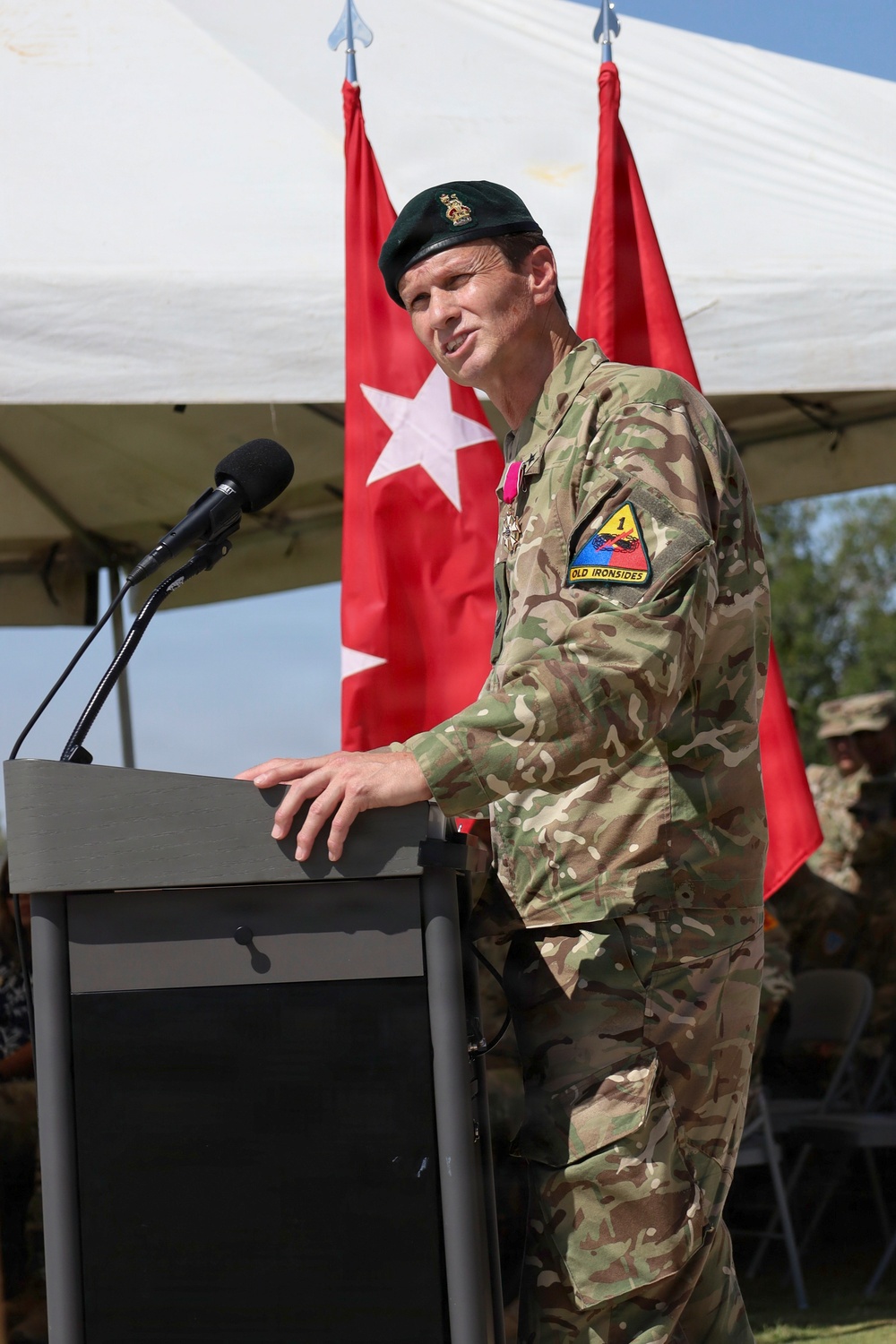 1st AD bids farewell to allied partner, welcomes senior leaders