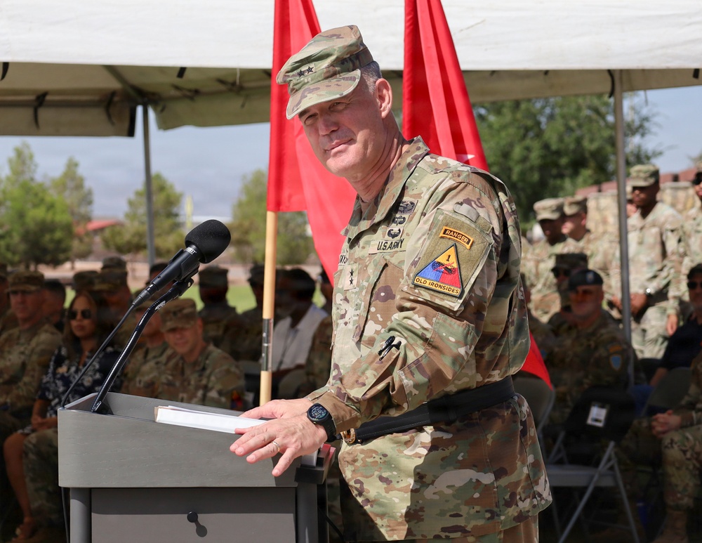 1st AD bids farewell to allied partner, welcomes senior leaders