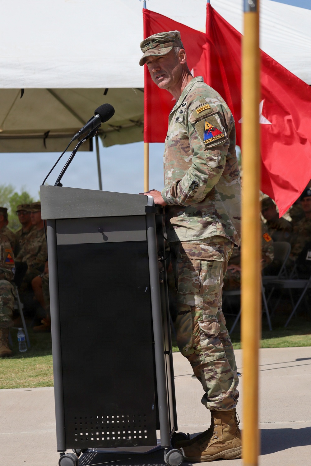 1st AD bids farewell to allied partner, welcomes senior leaders