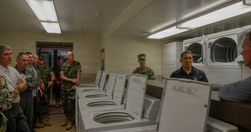 Acting SECNAV and Congressional Delegation visit MCBH Barracks