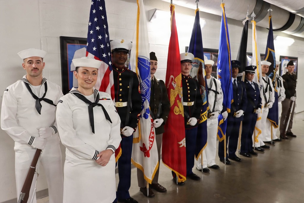 Navy Band Southeast performs in the America 250 Celebration/Military Appreciation Game at LoanDepot Stadium in Miami, Florida