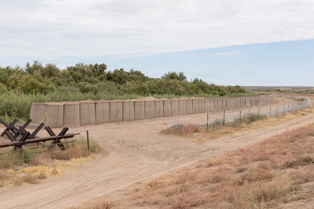 Installation of fortifications and HESCO barriers in NDA 2