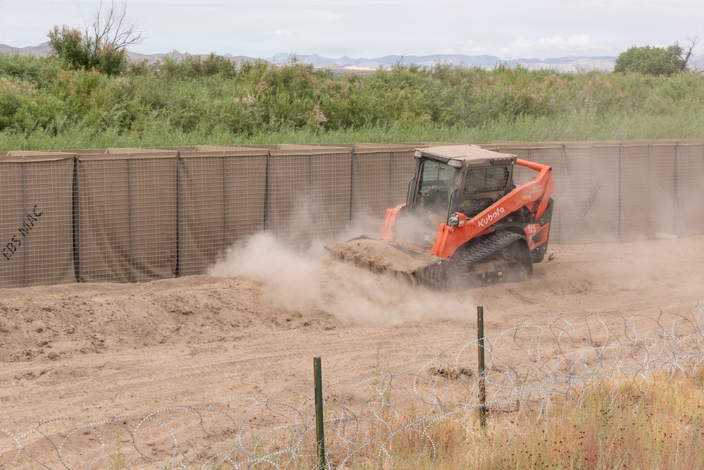 Installation of fortifications and HESCO barriers in NDA 2