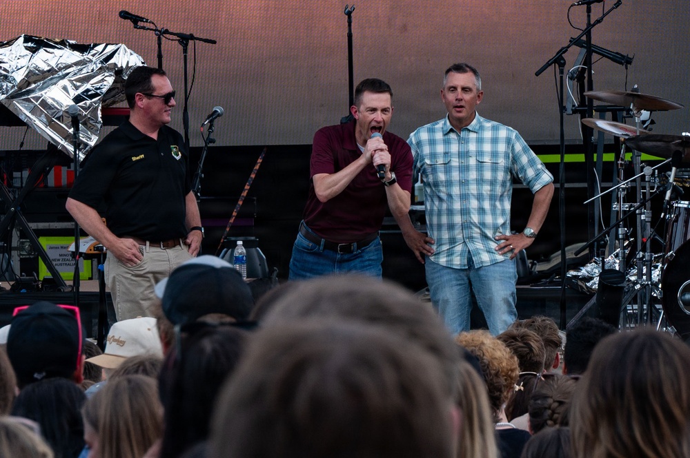 Team Minot celebrates the North Dakota State Fair opening ceremony