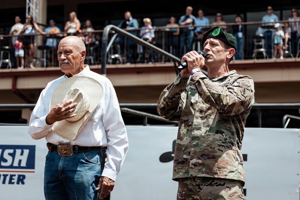 Military Family Day at the Pikes Peak or Bust Rodeo honors 10th SFG (A)