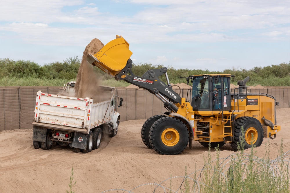 Installation of fortifications and HESCO barriers in NDA 2