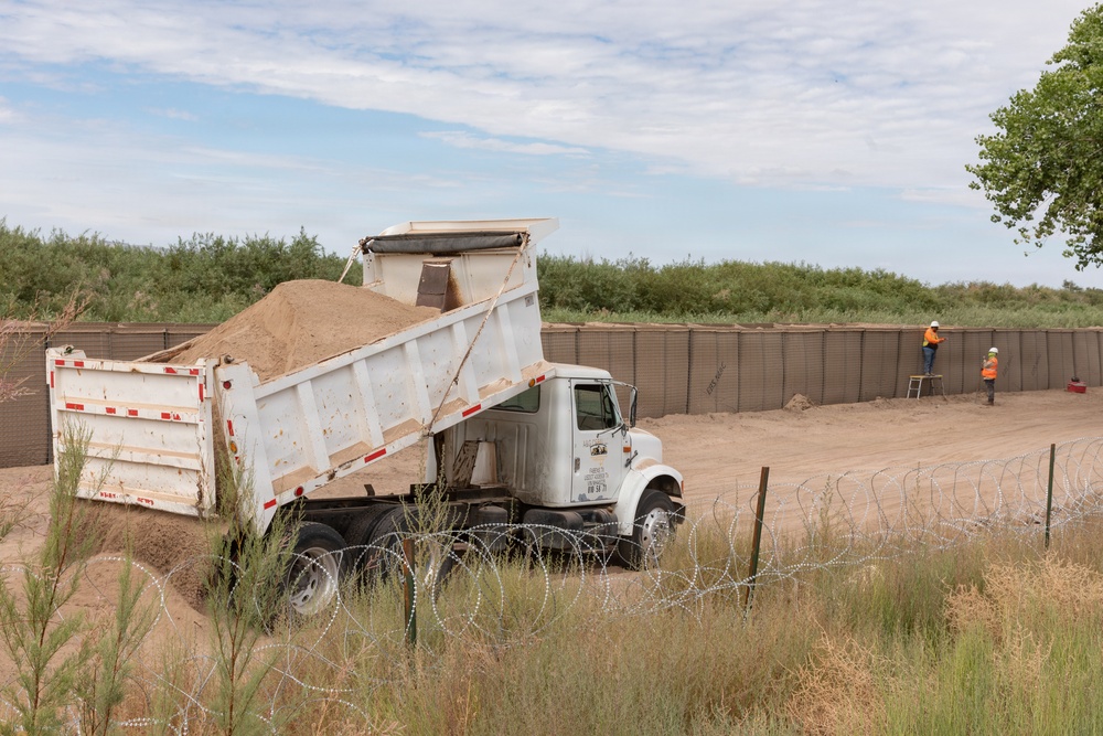 Installation of fortifications and HESCO barriers in NDA 2