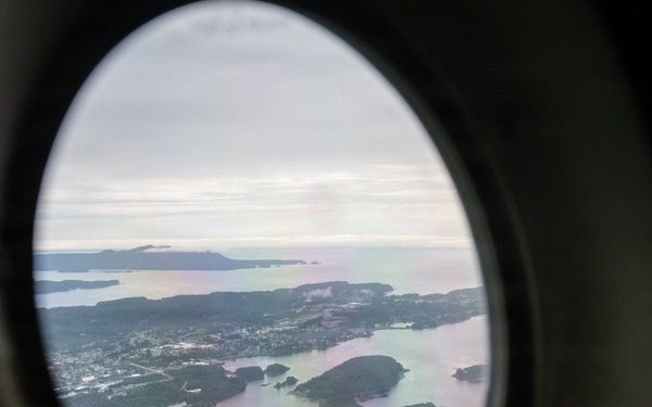 Coast Guard Air Station Kodiak aircrew conducts maritime boundary line patrol