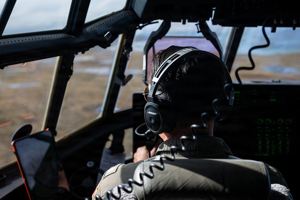 Coast Guard Air Station Kodiak aircrew conducts maritime boundary line patrol