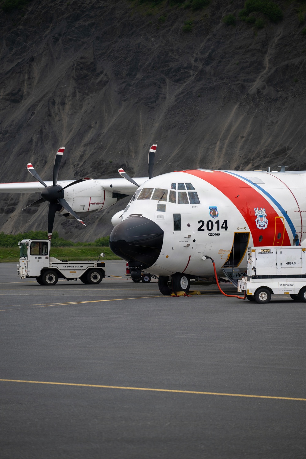 Coast Guard Air Station Kodiak aircrew conducts maritime boundary line patrol