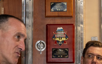 Austin Dahmer, Performing the Duties of Deputy Under Secretary of War for Policy visits USS Mississippi (SSN 782)