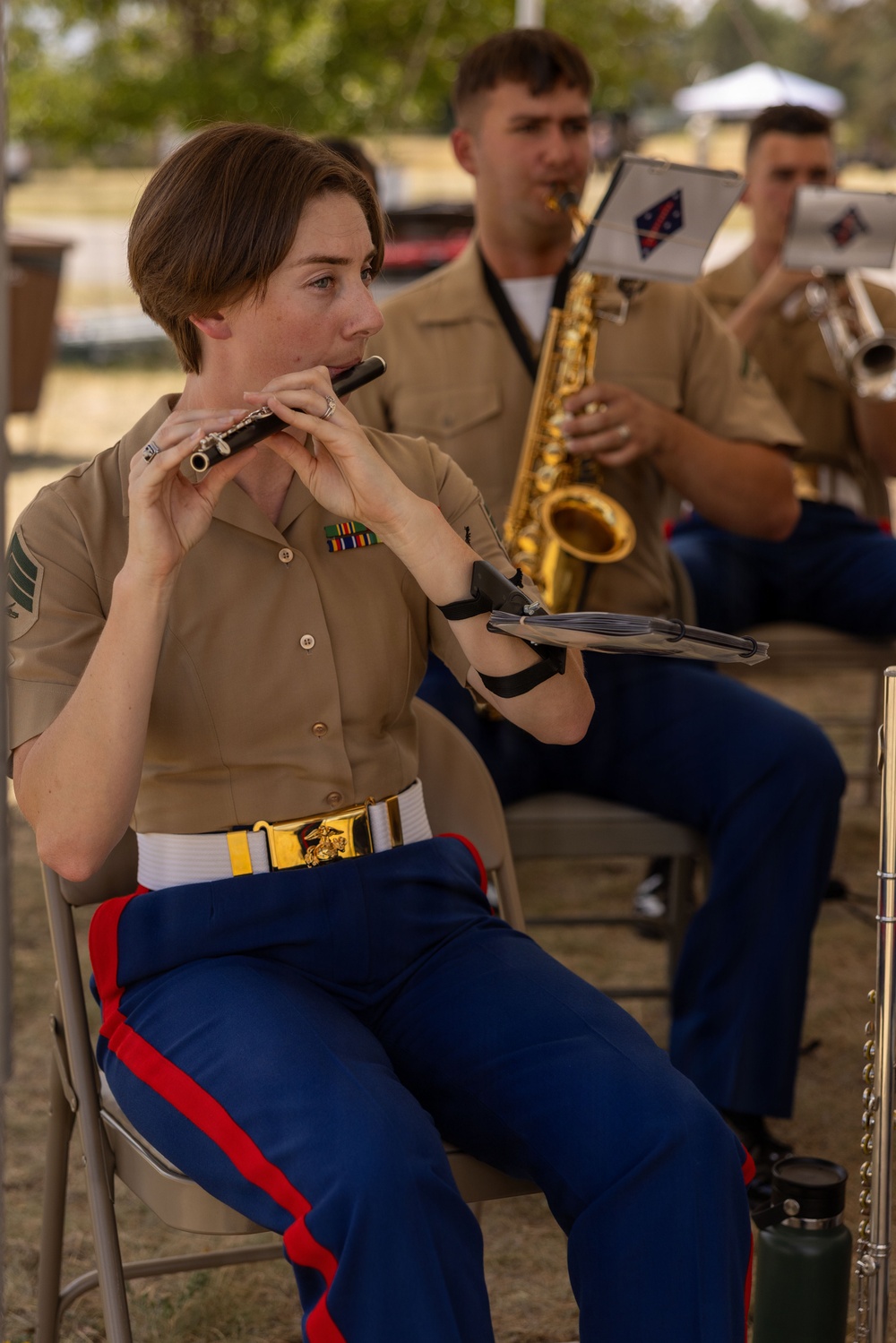 1st MARDIV Band Performs at Cheyenne Frontier Days Fort D.A. Russell  Days