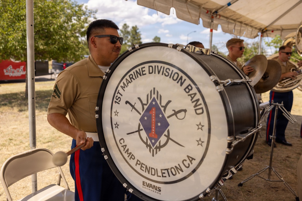 1st MARDIV Band Performs at Cheyenne Frontier Days Fort D.A. Russell  Days
