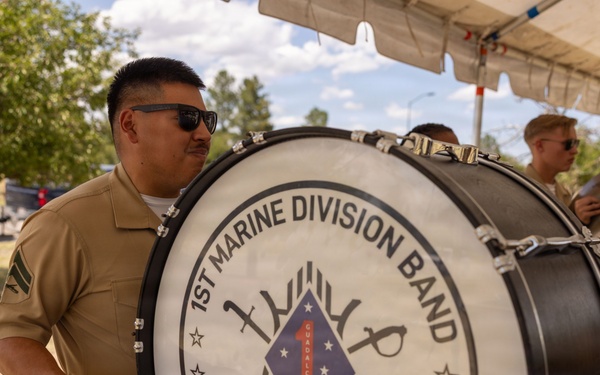1st MARDIV Band Performs at Cheyenne Frontier Days Fort D.A. Russell  Days