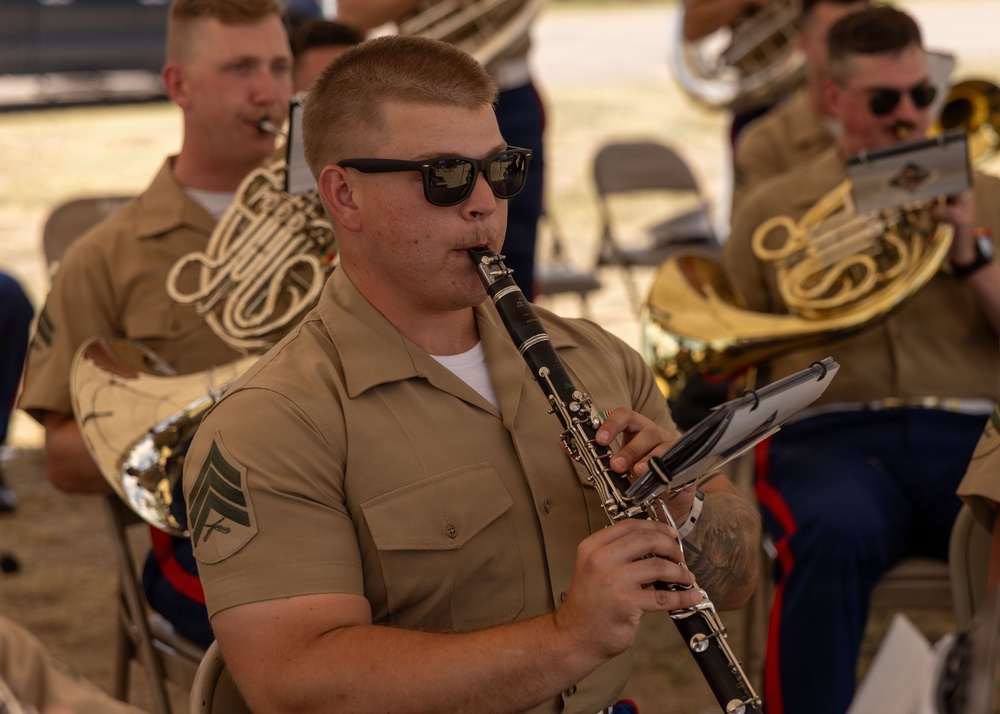 1st MARDIV Band Performs at Cheyenne Frontier Days Fort D.A. Russell Days