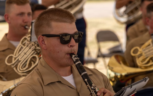 1st MARDIV Band Performs at Cheyenne Frontier Days Fort D.A. Russell Days