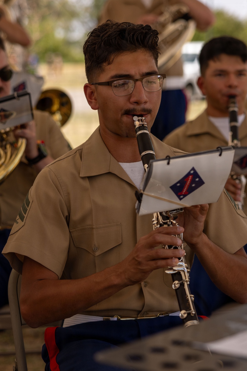 1st MARDIV Band Performs at Cheyenne Frontier Days Fort D.A. Russell  Days