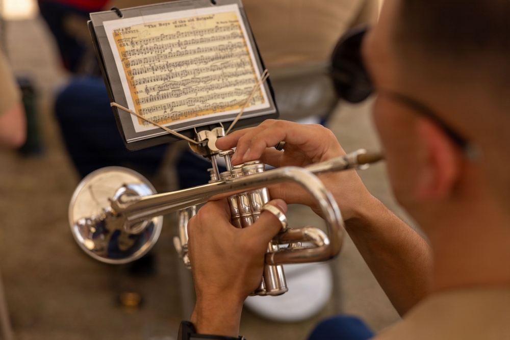 1st MARDIV Band Performs at Cheyenne Frontier Days Fort D.A. Russell  Days
