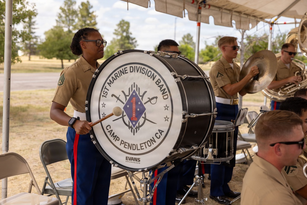 1st MARDIV Band Performs at Cheyenne Frontier Days Fort D.A. Russell  Days