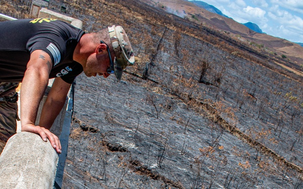 840th Component Inspection Company Soldiers Conduct Rappelling Training During Annual Training