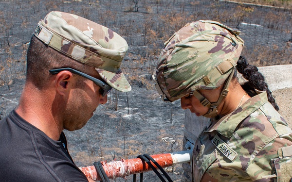 840th Component Inspection Company Soldiers Conduct Rappelling Training During Annual Training