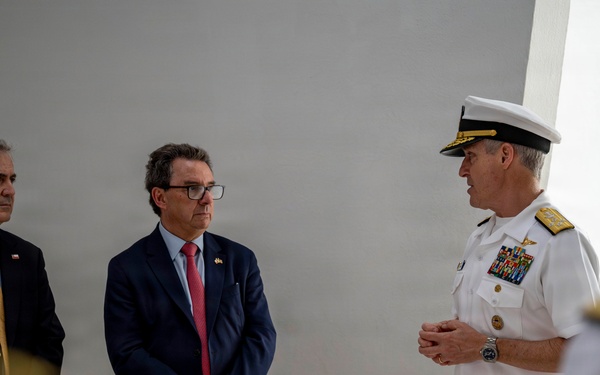 Chile Minister of Defense Tours USS Arizona Memorial with Commander, U.S. Pacific Fleet