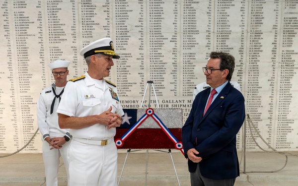 Chile Minister of Defense Tours USS Arizona Memorial with Commander, U.S. Pacific Fleet