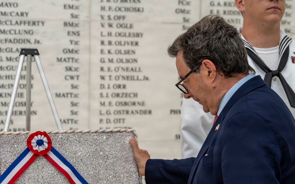 Chile Minister of Defense Tours USS Arizona Memorial with Commander, U.S. Pacific Fleet