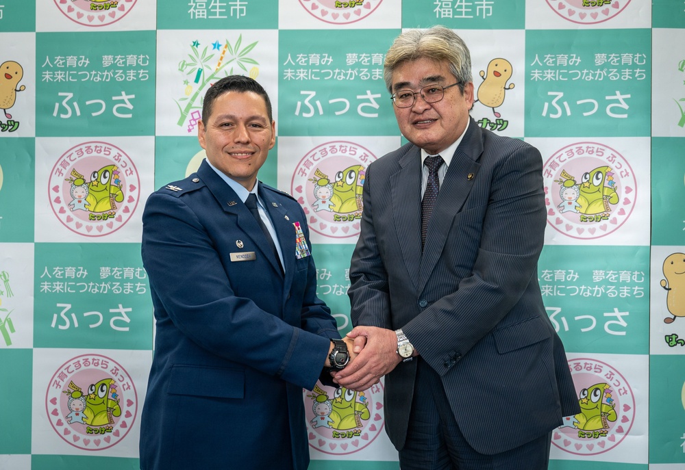 374 AW leadership visits community civic leaders