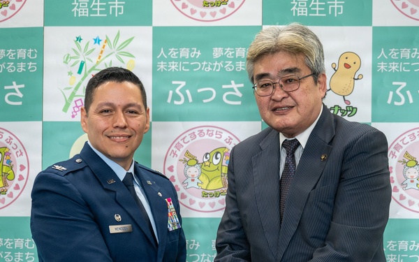 374 AW leadership visits community civic leaders