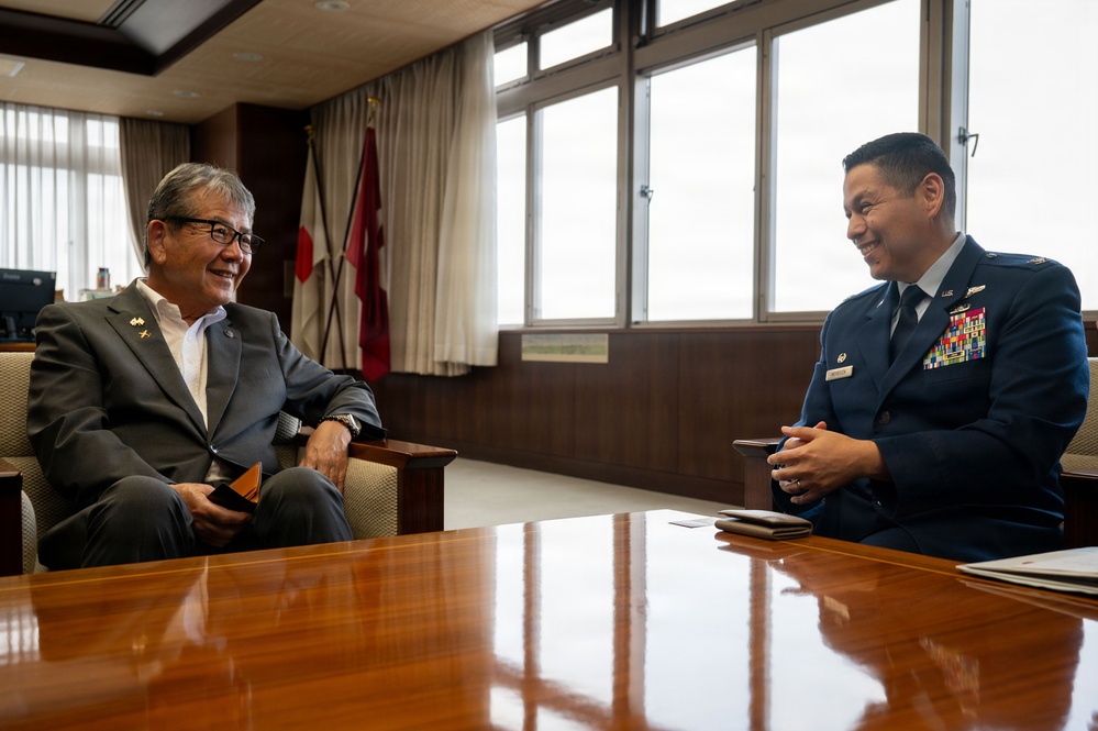374 AW leadership visits community civic leaders