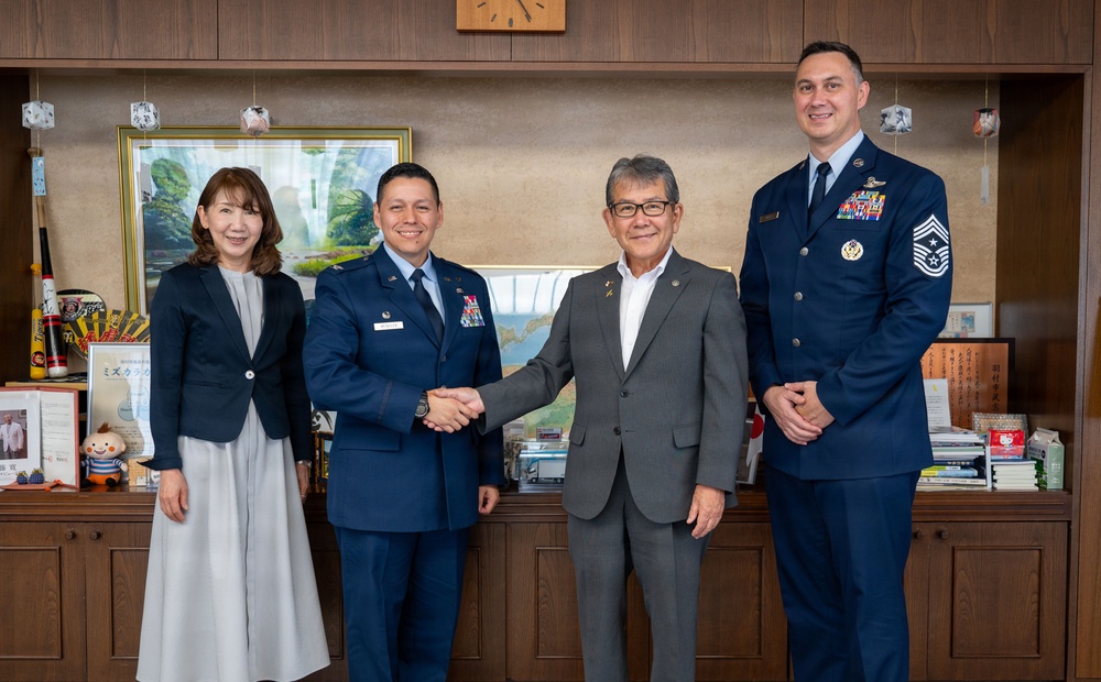 374 AW leadership visits community civic leaders