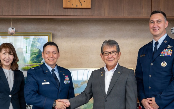 374 AW leadership visits community civic leaders