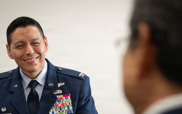 374 AW leadership visits community civic leaders