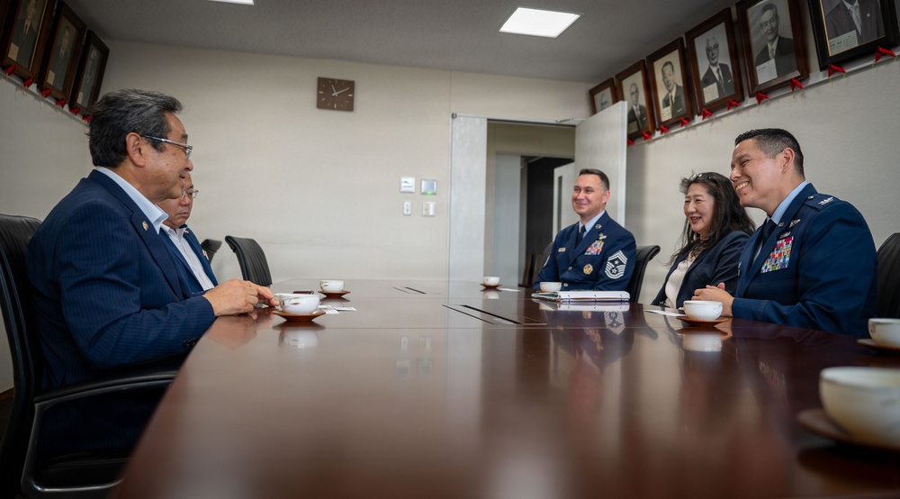 374 AW leadership visits community civic leaders