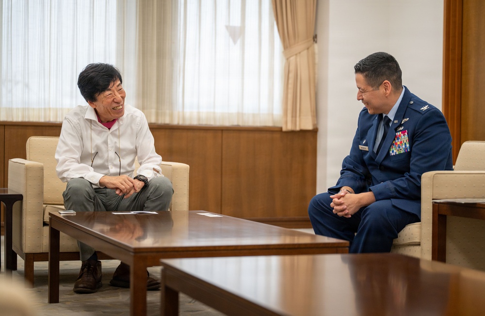 374 AW leadership visits community civic leaders