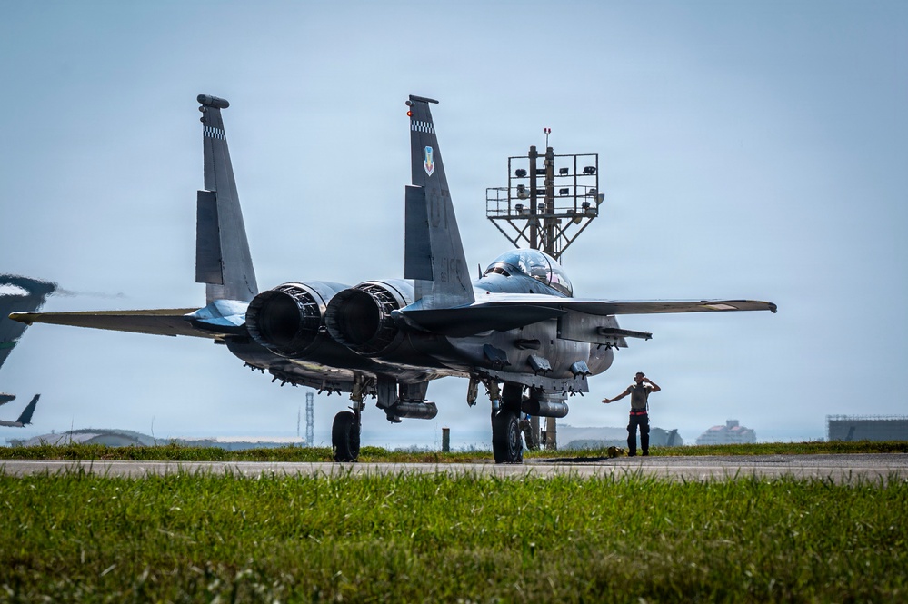 F-15EX weapons load inspection advances Kadena integration