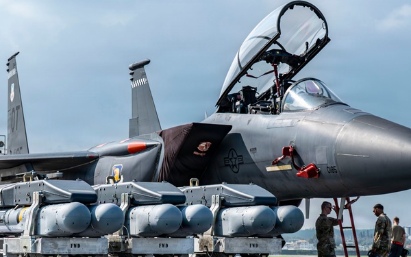 F-15EX weapons load inspection advances Kadena integration